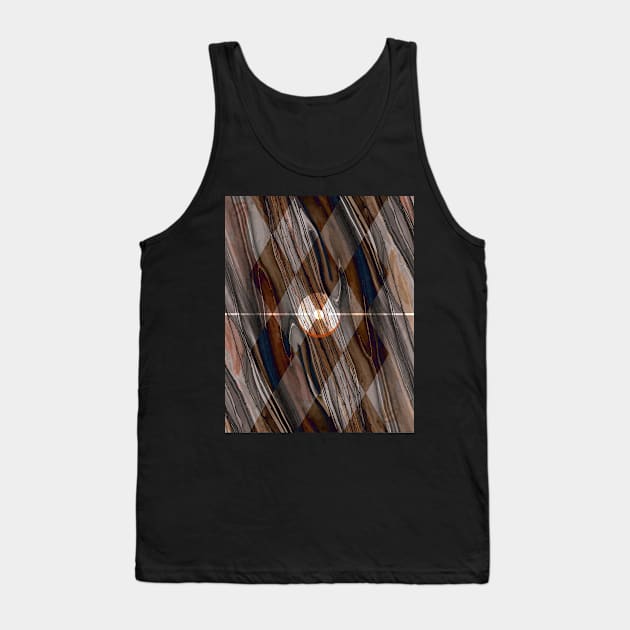 Abstract Wood Texture Pattern Tank Top by StudioGrafiikka